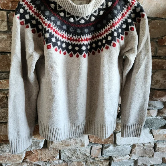 Beige Patterned Sweater Women - Picture 2 of 8